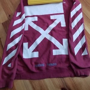 Off-white SS17 Burgundy Crewneck